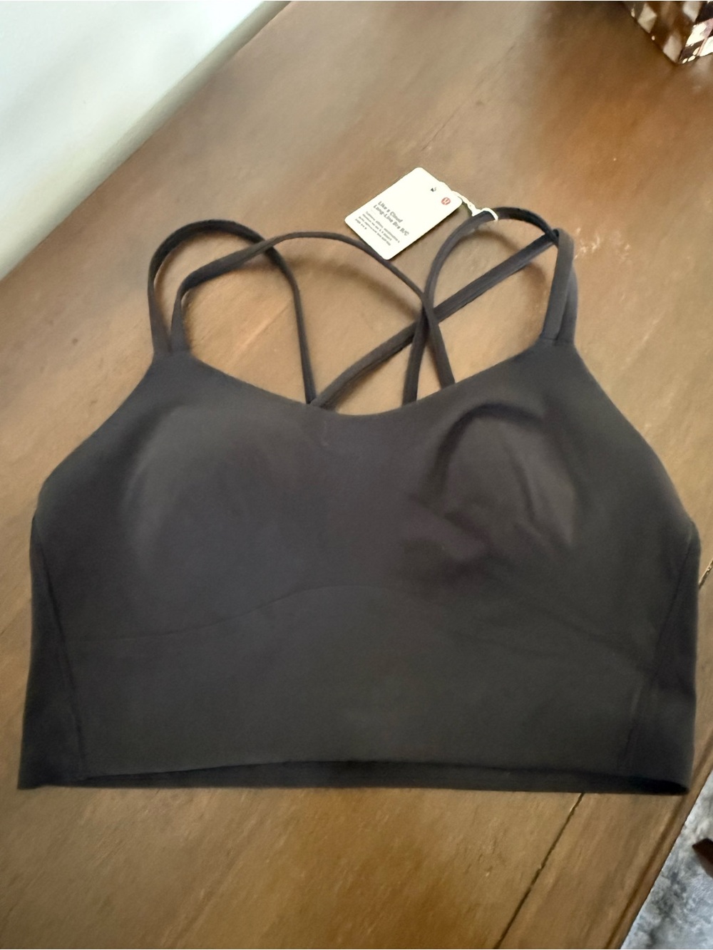 lululemon athletica Black Strappy Longline Sports Bra